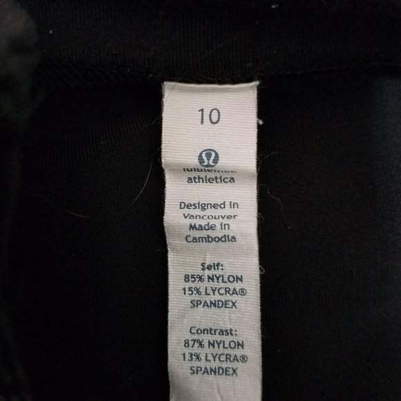 Lululemon Athletica Black Green Hoodie Jacket Sz10 - Picture 8 of 9